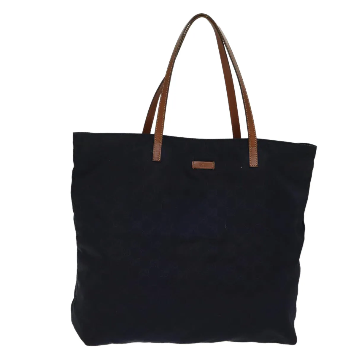 GUCCI GG Canvas Tote Bag Nylon Navy 72423