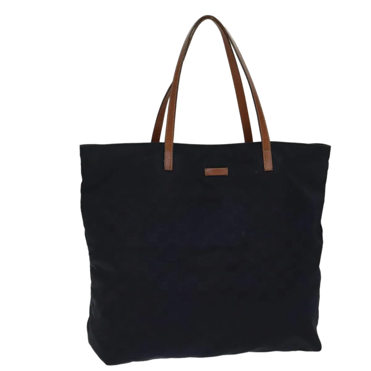 GUCCI GG Canvas Tote Bag Nylon Navy 72423