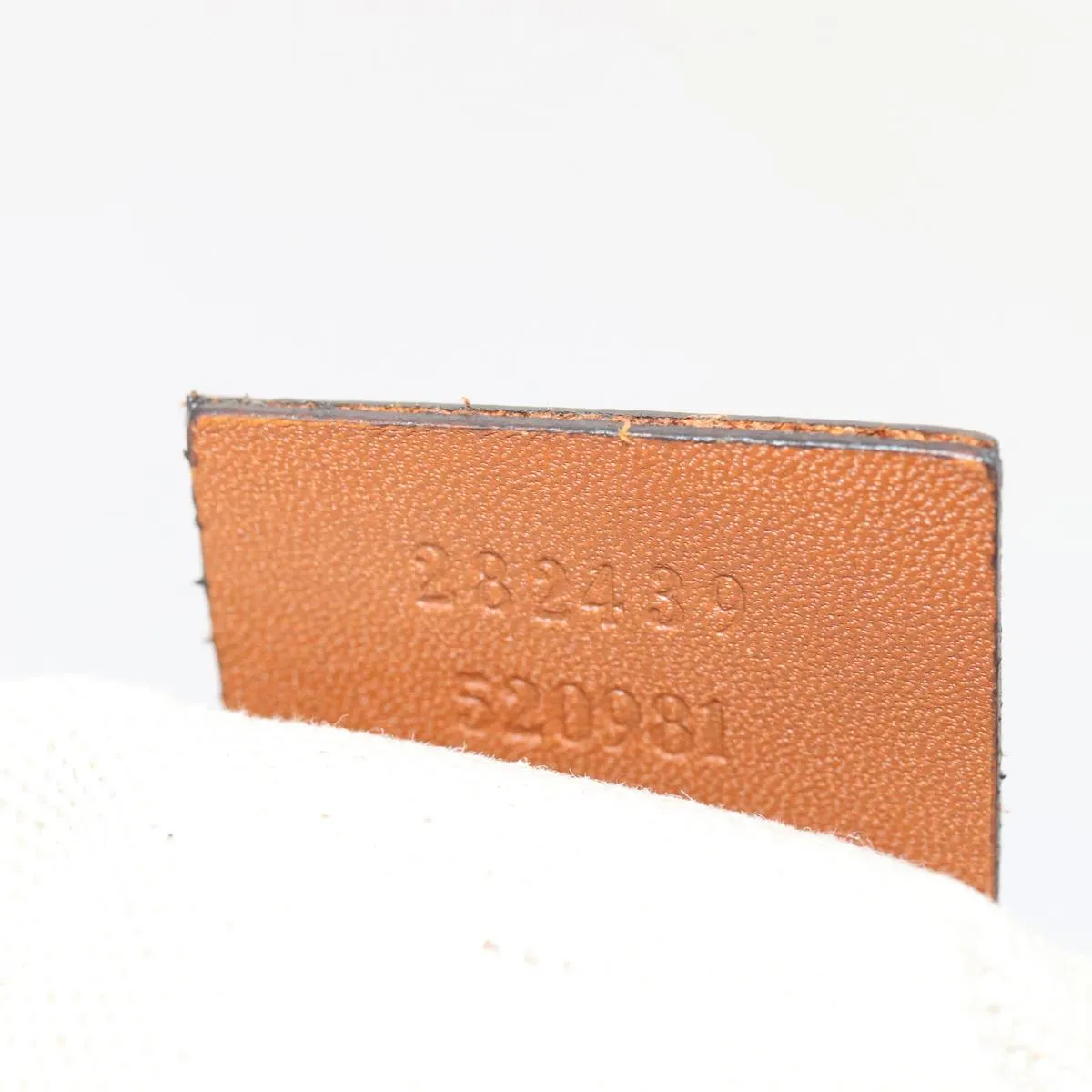 GUCCI GG Canvas Tote Bag Nylon Orange Silver 282439 88179
