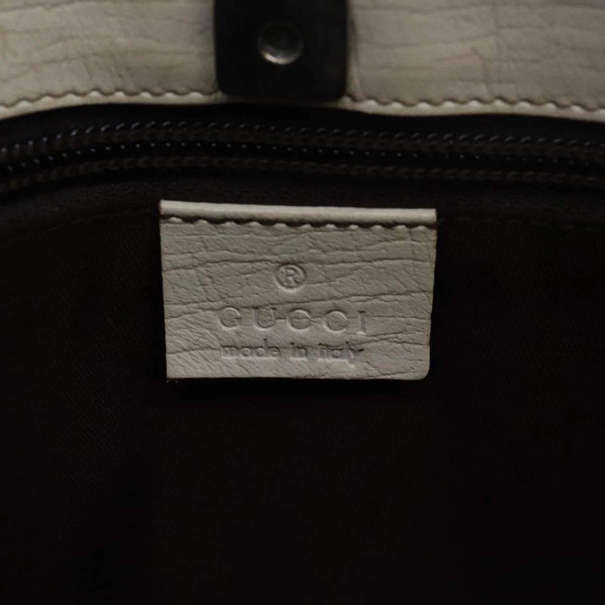 GUCCI GG Supreme Tote Bag PVC Leather Beige 114595 yk13216