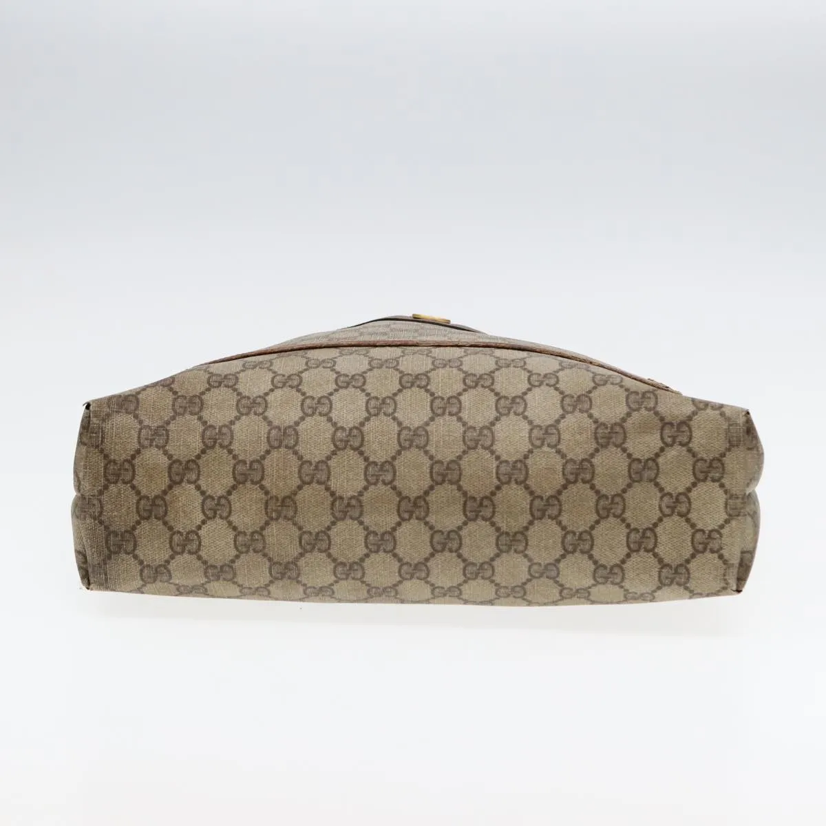 GUCCI GG Supreme Web Sherry Line Tote Bag PVC Beige Gold 39 02 003 85391