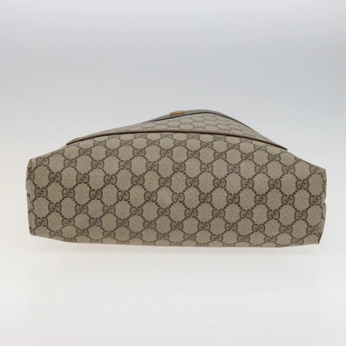 GUCCI GG Supreme Web Sherry Line Tote Bag PVC Beige Red 378 02 003 79623