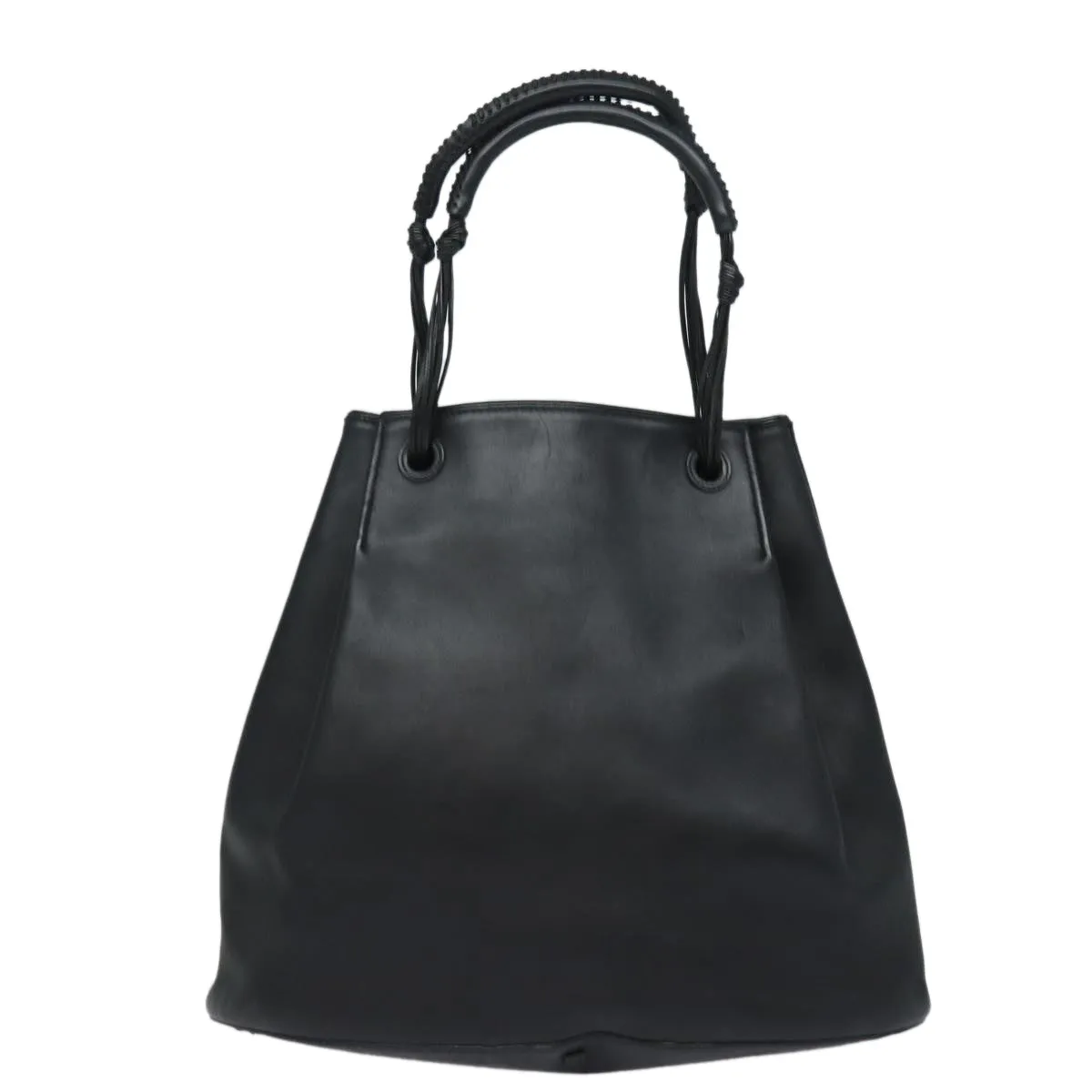 GUCCI Tote Bag Leather Black fm3585