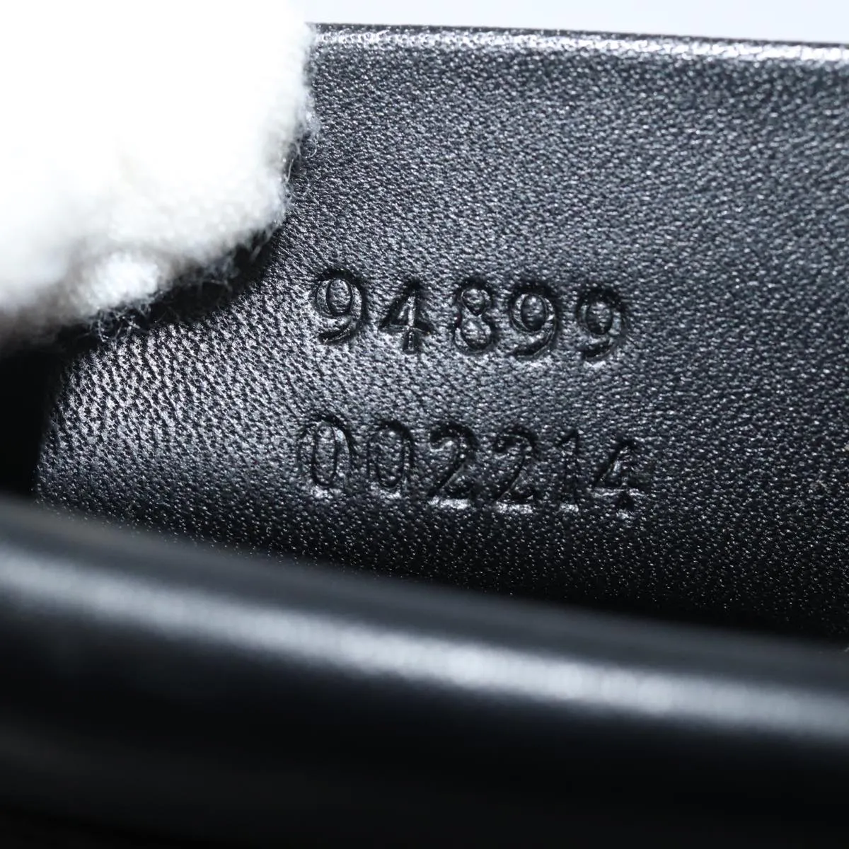 GUCCI Tote Bag Leather Black fm3585