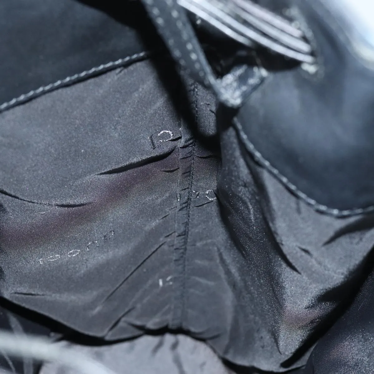GUCCI Tote Bag Leather Black fm3585