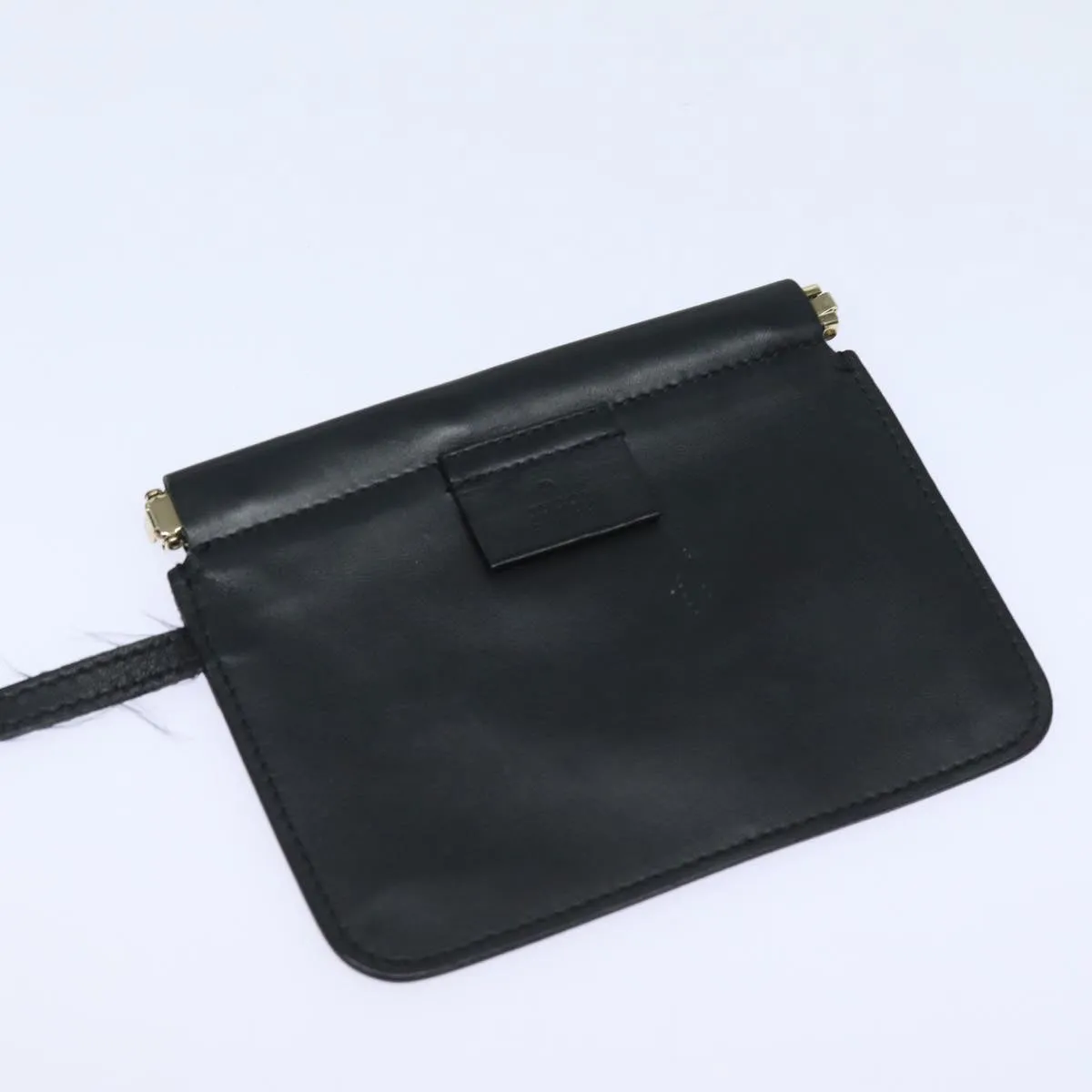 GUCCI Tote Bag Leather Black fm3585