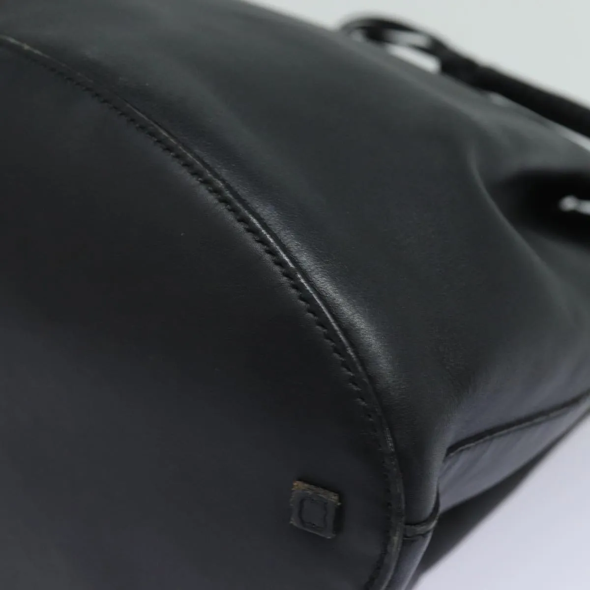 GUCCI Tote Bag Leather Black fm3585