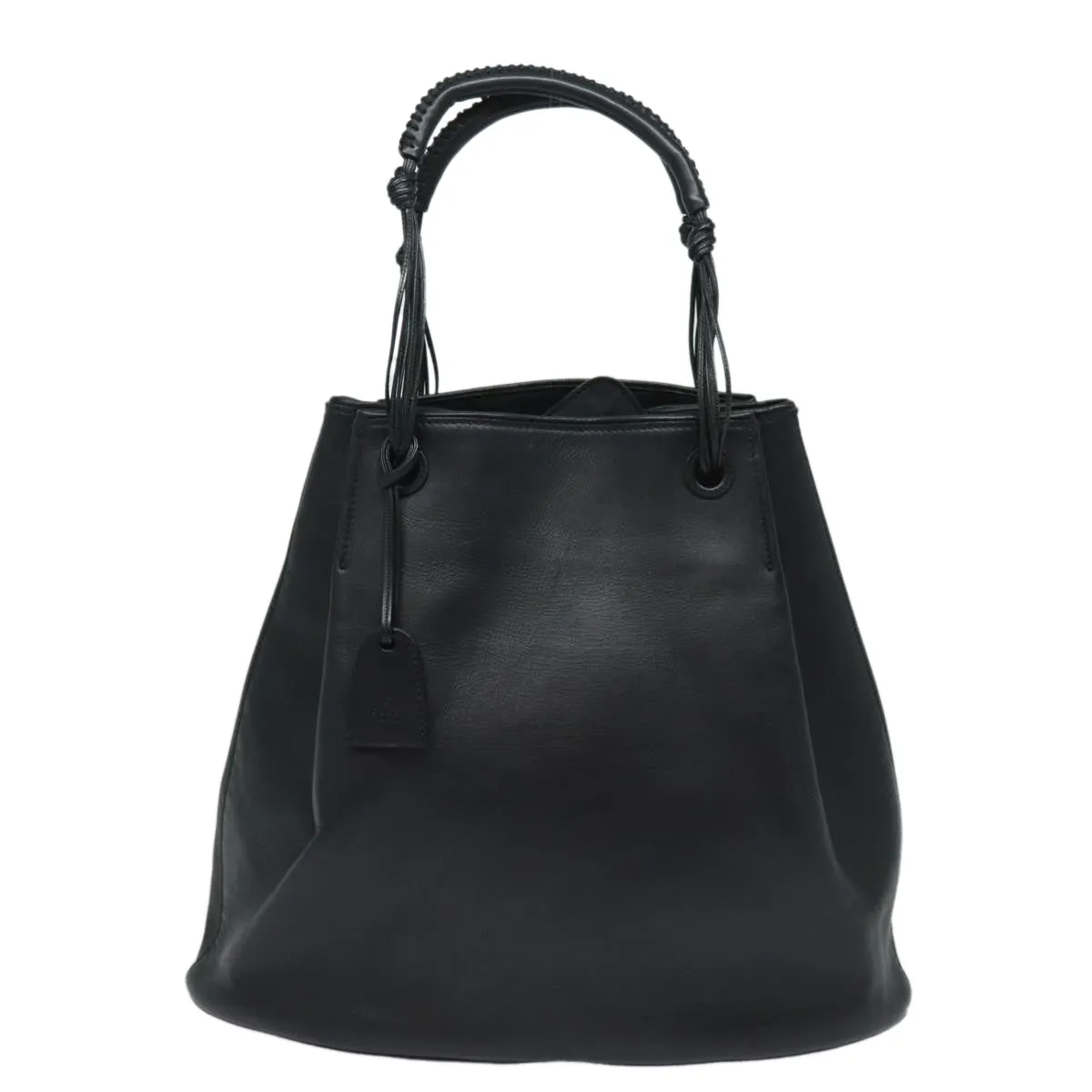 GUCCI Tote Bag Leather Black fm3585