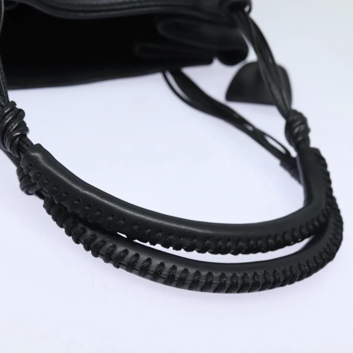 GUCCI Tote Bag Leather Black fm3585