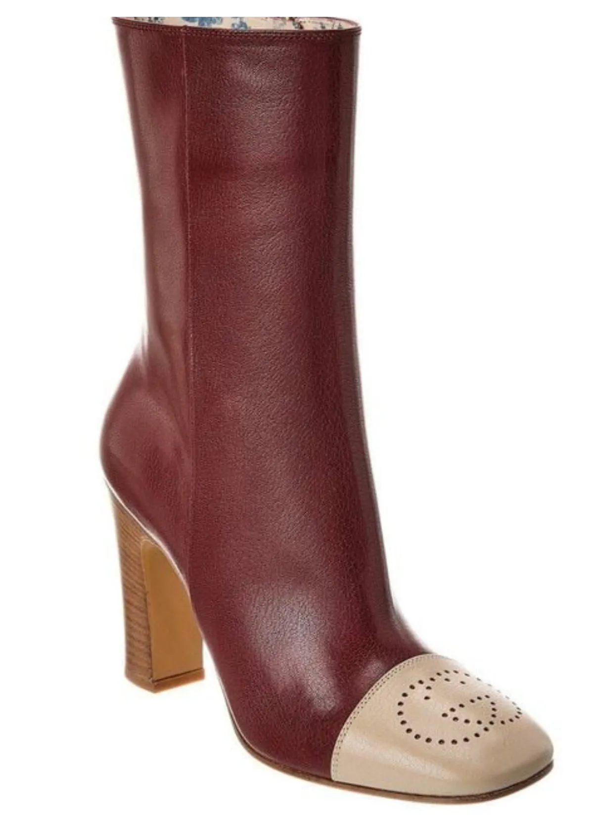 Gucci
Women's Purple Gg Logo Leather Bootie