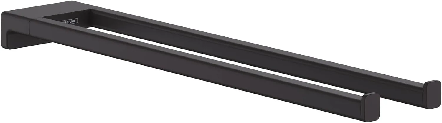 Hansgrohe -Towel Holder Twin-Handle 3-inch Holder in Matte Black, 41770670