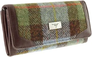 Harris Tweed 'Bute' Purse in Royal Stewart Tartan (MacLeod Tartan)