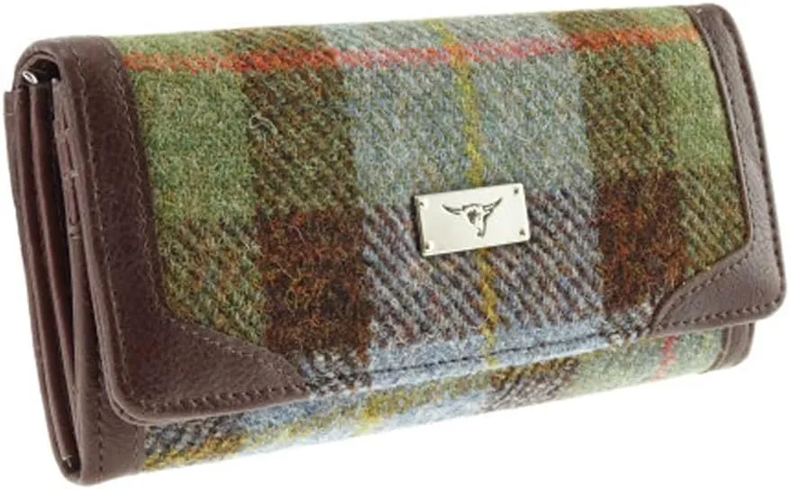 Harris Tweed 'Bute' Purse in Royal Stewart Tartan (MacLeod Tartan)