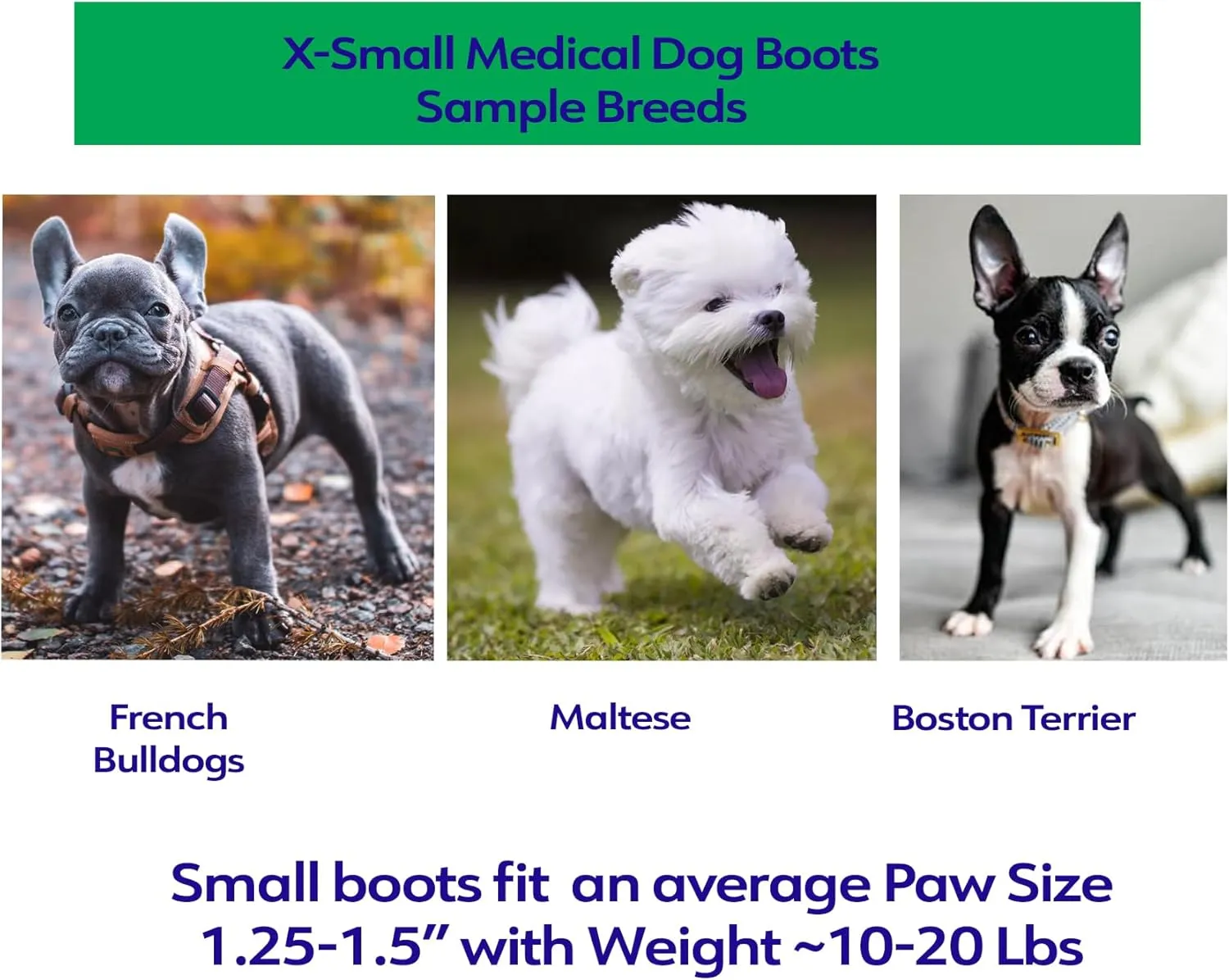 Healers PetCare Medical Dog Boots with Gauze Inserts – Protective Dog Booties for Injured Paws, Wound Care & Recovery - Breathable, Non-Slip, Adjustable Strap Closure (2 Booties) (X-Small)