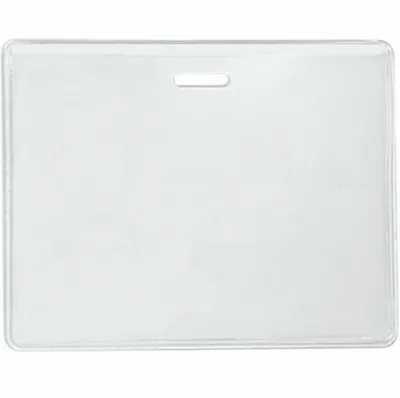 Heavy Duty Soft Flexible Landscape ID Card Holder CH-IDCW22ES (100 pack)