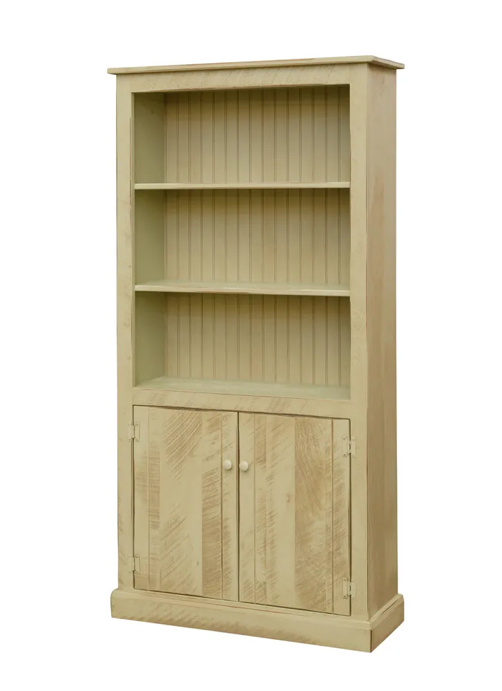 Hemingway - Amish Handcrafted 6ft Bookcase w/ Doors