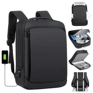 High Quality Waterproof Business Travel Laptop Luggage Large Capacity Multifunctional USB Backpack