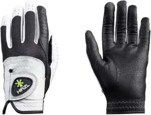 HIRZL Trust Control 2.0 Ladies Golf Gloves – All Weather Womens Golf Glove (White/Black) | Kangaroo Leather Palm | Cabretta Leather Backhand | Trusted by Pros | Sweat Free, Ultimate Grip, Stretch Fit
