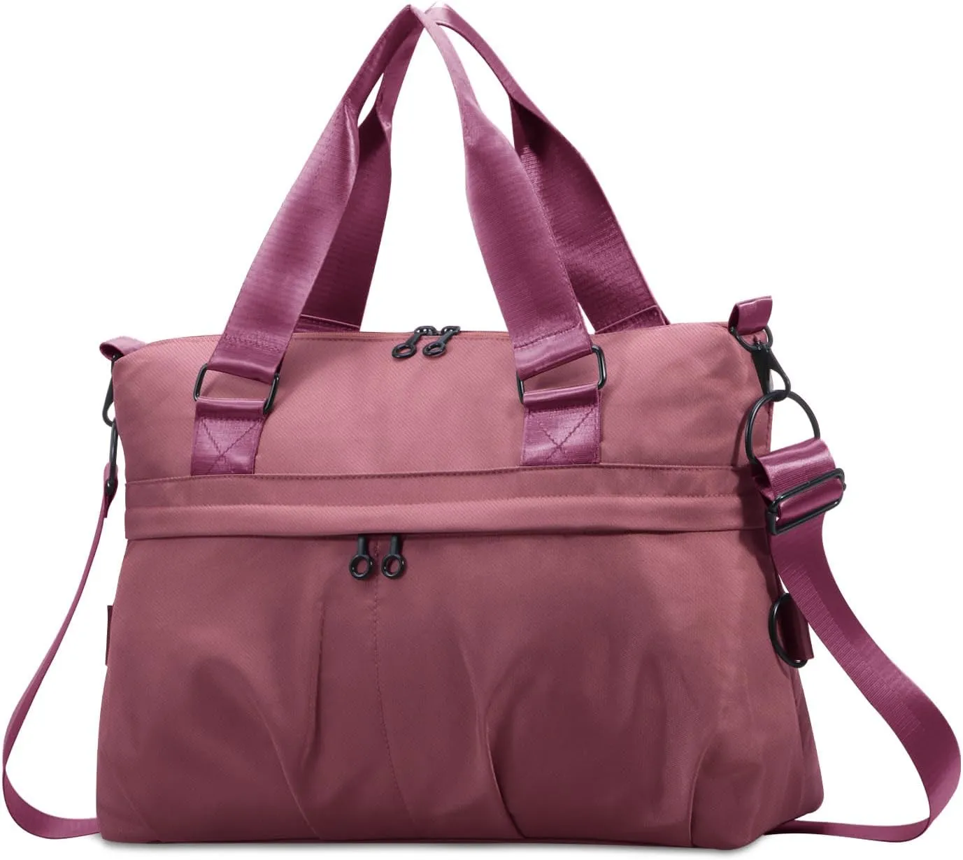 HUA ANGEL Women's Waterproof Sports Duffle Bag - Large Capacity Gym Bag Multi-Pocket for Travel Fitness Yoga Work and Weekend