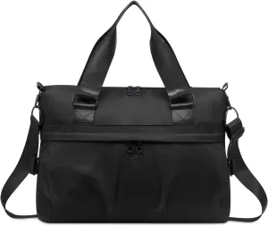 HUA ANGEL Women's Waterproof Sports Duffle Bag - Large Capacity Gym Bag Multi-Pocket for Travel Fitness Yoga Work and Weekend