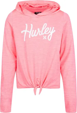 Hurley Girls' Long Sleeve Hooded Top