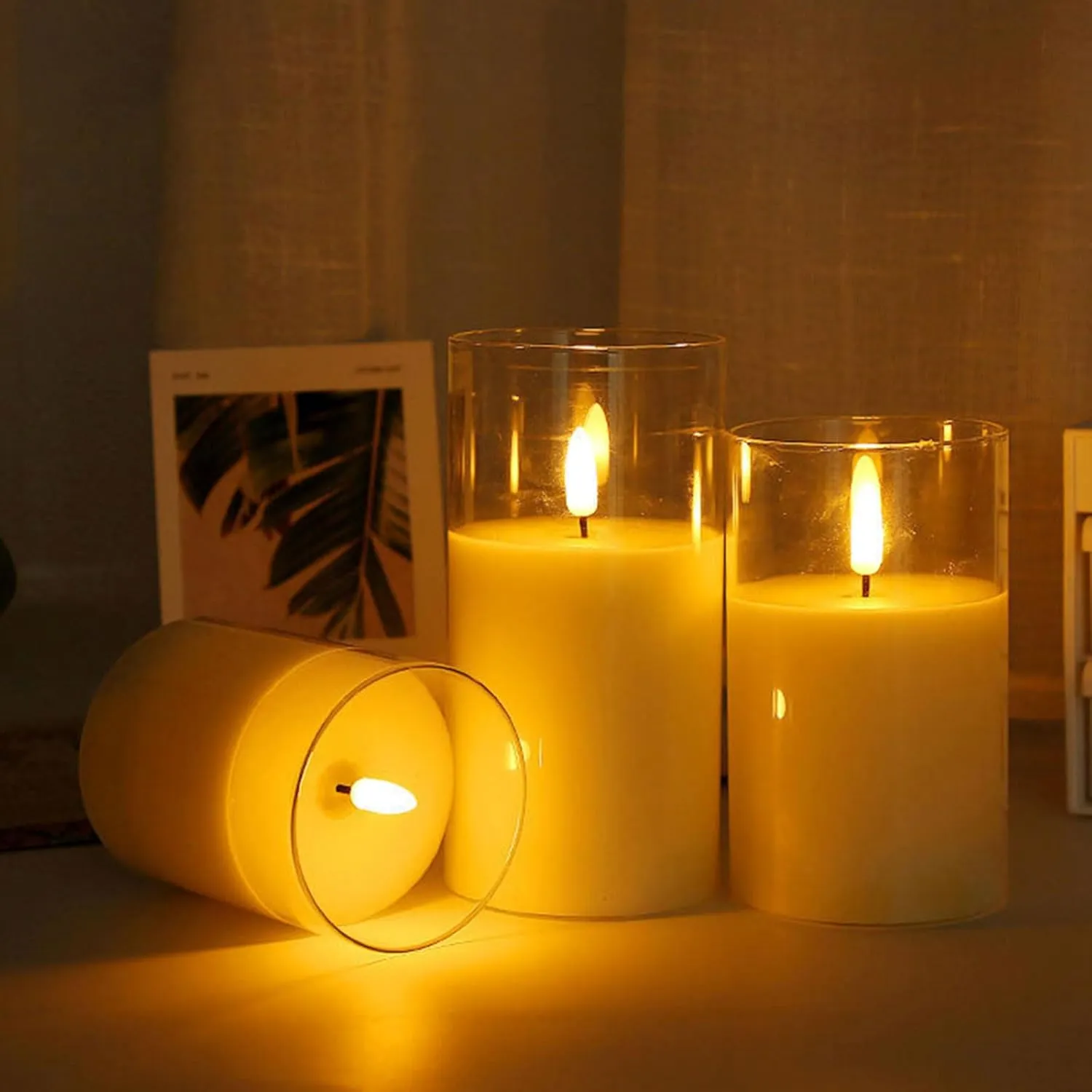 Hurricane Candle Holder,Open Ended Glass Candleholder Multiple Size Choices,Clear Cylinder Glass Candle Holder for Wedding Centerpieces(6 PCS,H:6" D:4")