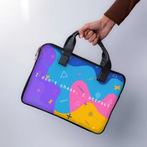 I Don't Chase, I Attract Laptop Sleeve With Handle