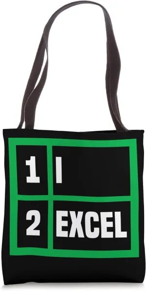 I Excel In Spread Sheets Funny I Simply Excel Spreadsheet Tote Bag