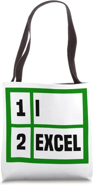 I Excel In Spread Sheets Funny I Simply Excel Spreadsheet Tote Bag