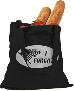 I Forgot Election 2024 I Voted Sticker Cotton Canvas Tote Bag