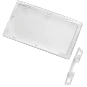 ID Plastic Card Holder Clear/Frosted Lockable Portrait CH-IDCW509 - Pkt 100