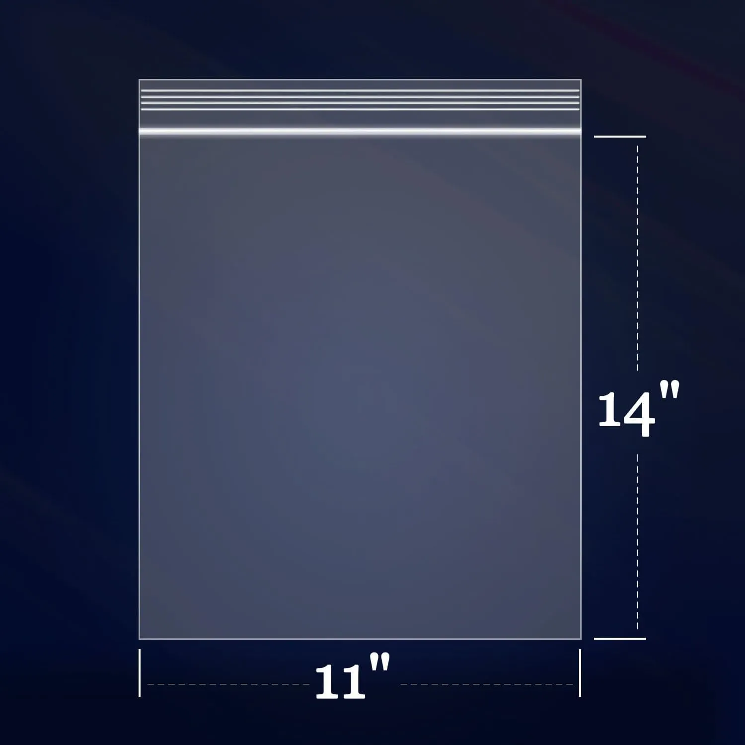 iMailer - 100 Count - 11" x 14" Large Zip Bags - 2 Mil Reclosable Zip Plastic Poly Bags with Lock Seal Zipper for Prints, Photos, Documents, Clothing, T-Shirt
