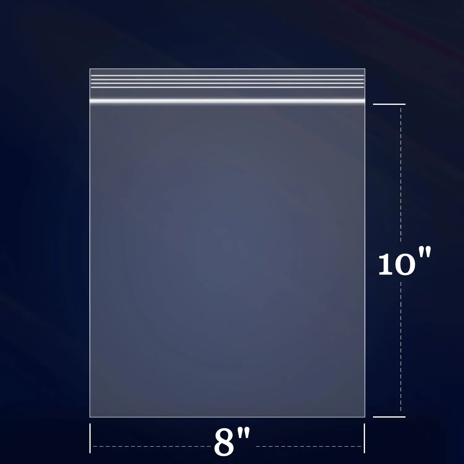iMailer - 100 Count - 8" x 10" Zip Bags - Clear Reclosable Zip Plastic Poly Bags 2 Mil with Resealable Lock Seal Zipper for Art Prints, Brochure, Photoes, Handicraft Gift