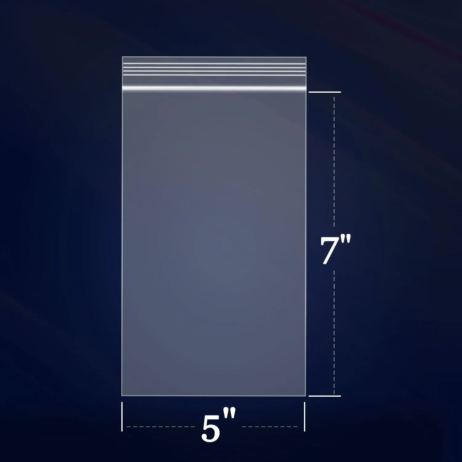 iMailer - 1000 Count - 5" x 7" Small Zip Bags - Clear Reclosable Zip Plastic Poly Bags 2 Mil with Lock Seal Zipper for A2 A4 A6 Cards & Envelopes, Bakery, Cookies, Treats