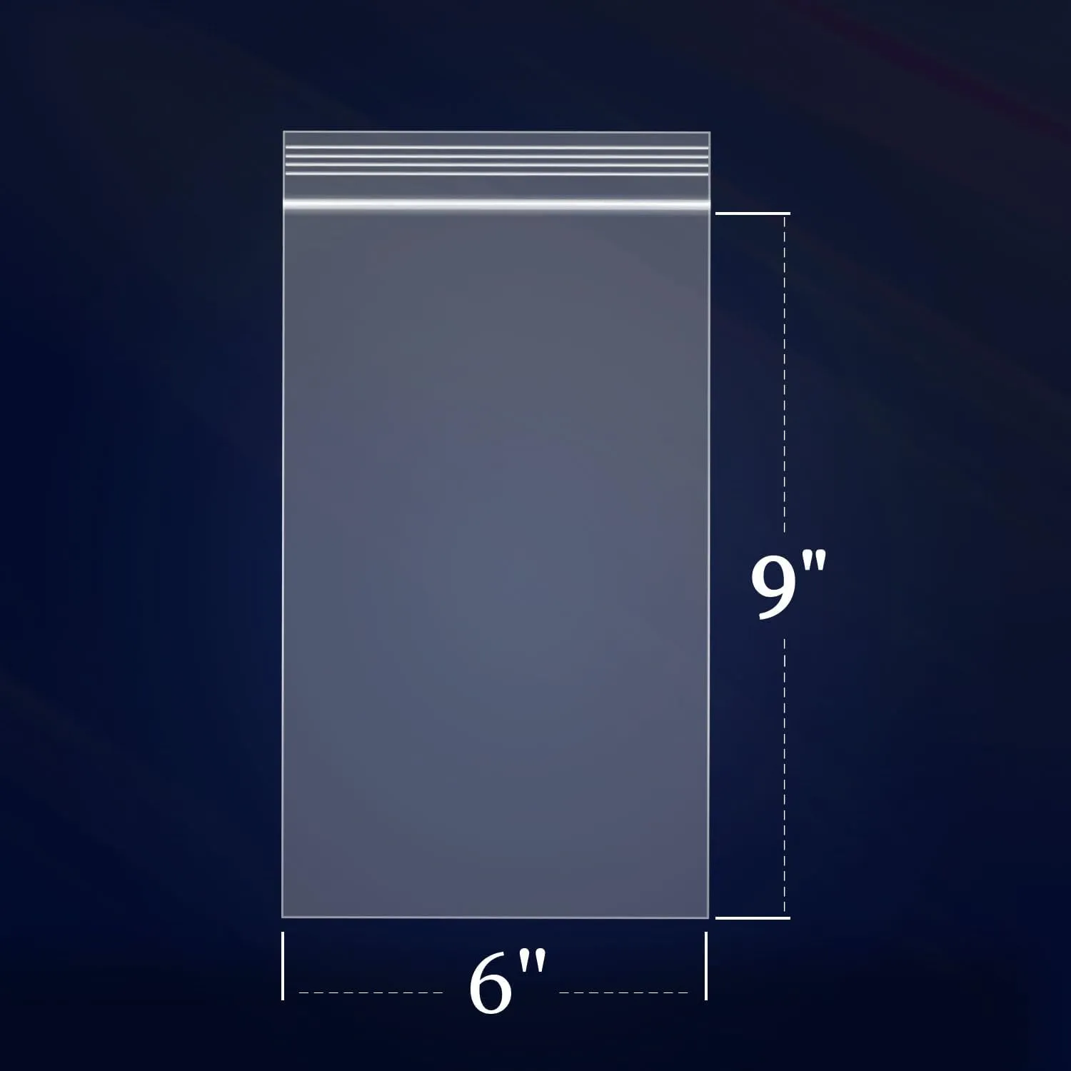 iMailer - 1000 Count - 6" x 9" Clear Reclosable Zip Plastic Poly Bags 2 Mil for A7 A8 A9 Cards & Envelopes, Bakery, Cookies, Treats