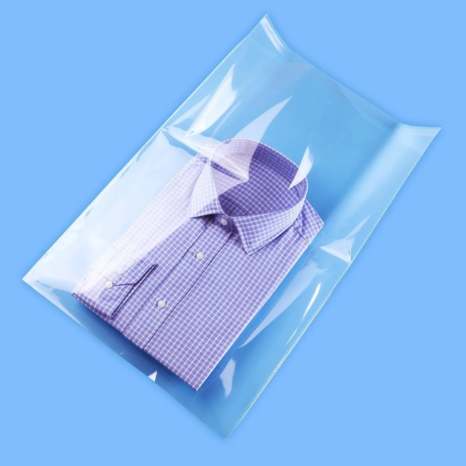 iMailer - 1000 Pack - 13" x 15" Clear Cellophane Bags Large -Self Seal Cello Resealable Plastic Poly Bags for Clothing, T-Shirts, Pants