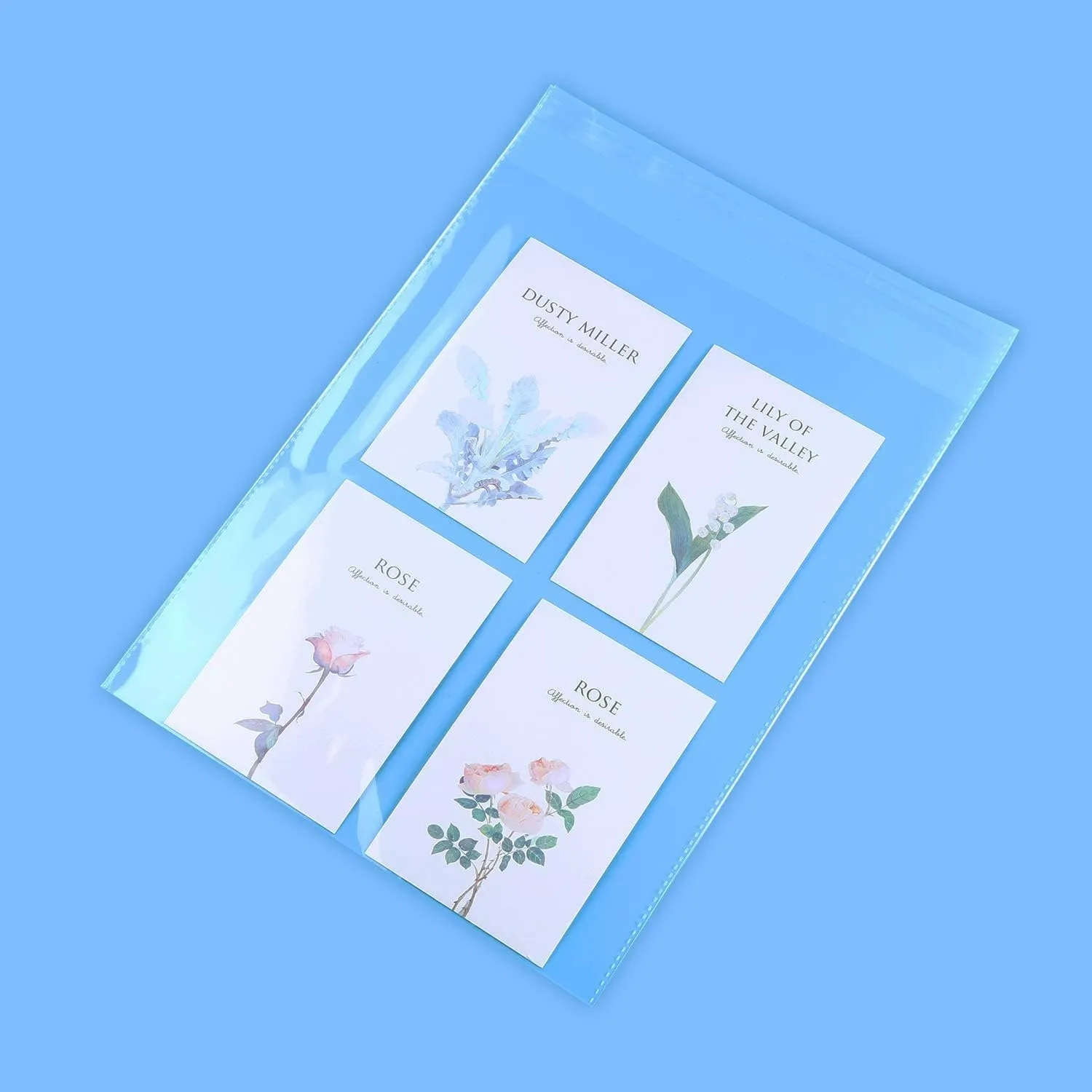 iMailer - 1000 Pack - 8" x 10" Self Sealing Cellophane Bags - Clear Cello Resealable Plastic Poly Bags for Art Prints, Packaging, Photo, Jewelry