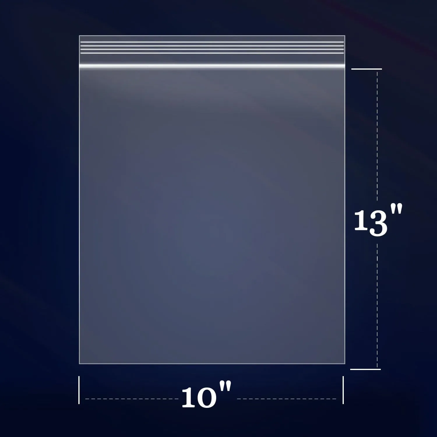 iMailer - 200 Count - 10" x 13" Clear Zip Bags - 2 Mil Reclosable Zip Plastic Poly Bags with Lock Seal Zipper for Clothing, T-Shirt, Prints, Photos, Documents