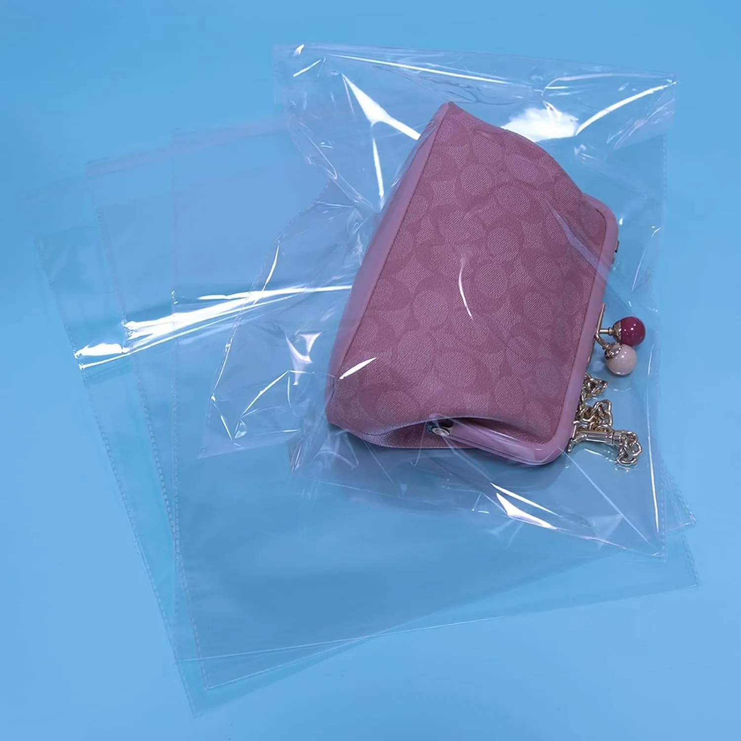 iMailer - 200 Count - 11" x 14" Self Sealing Cellophane Bags- Large Clear Cello Plastic Poly Bags for Prints, Photos, Documents, Clothing, T-Shirt