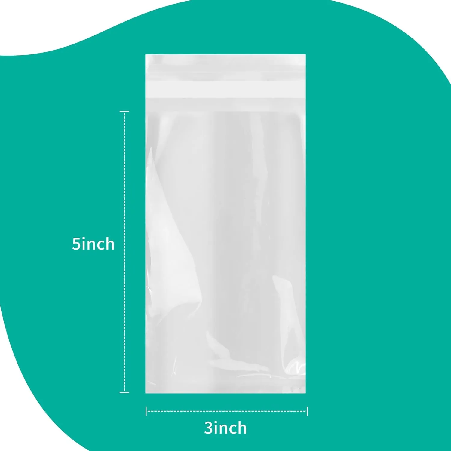 iMailer - 500 Pack - 4" x 6" Self Sealing Cellophane Bags- Clear Small Poly Bags for Cookie, Treats, Party Favors, Photo, Jewelry