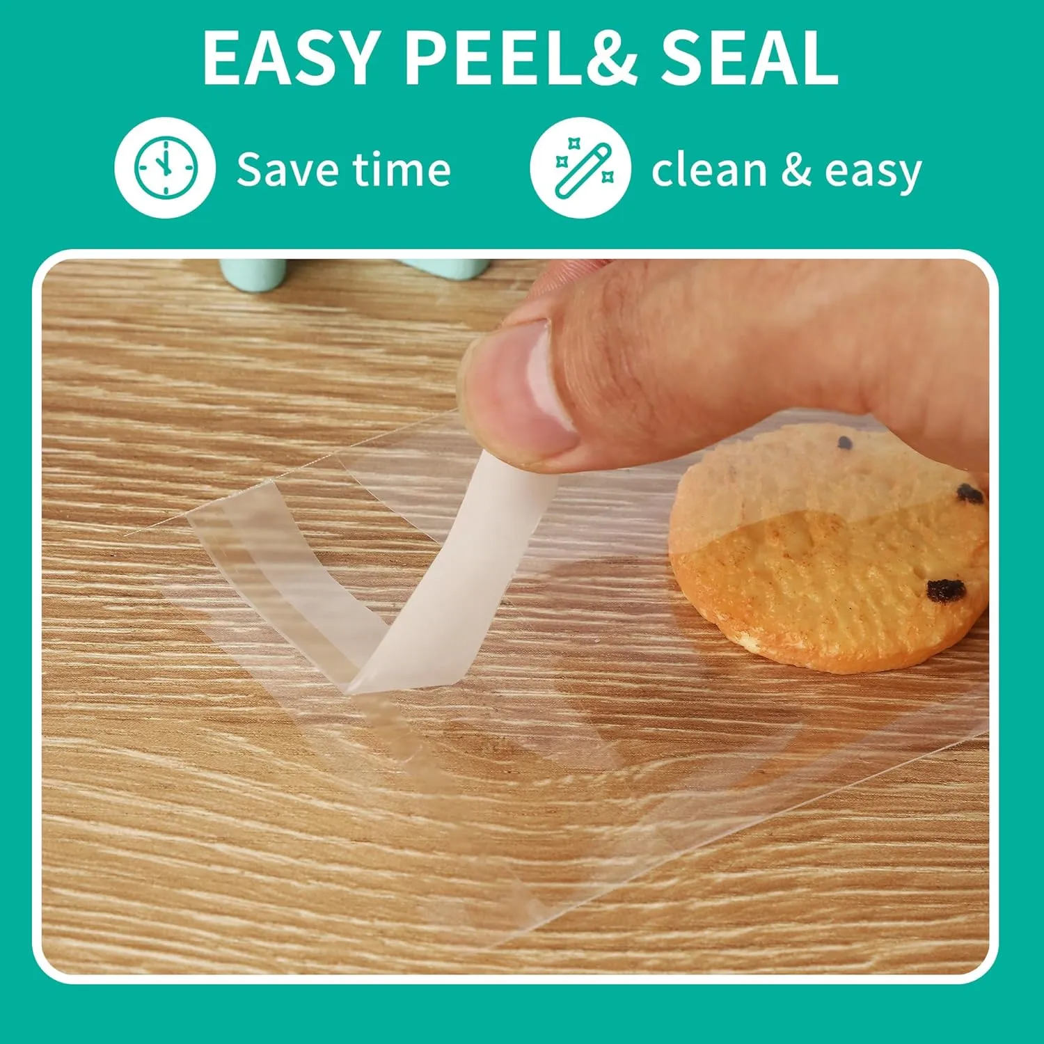 iMailer - 500 Pack - 4" x 6" Self Sealing Cellophane Bags- Clear Small Poly Bags for Cookie, Treats, Party Favors, Photo, Jewelry