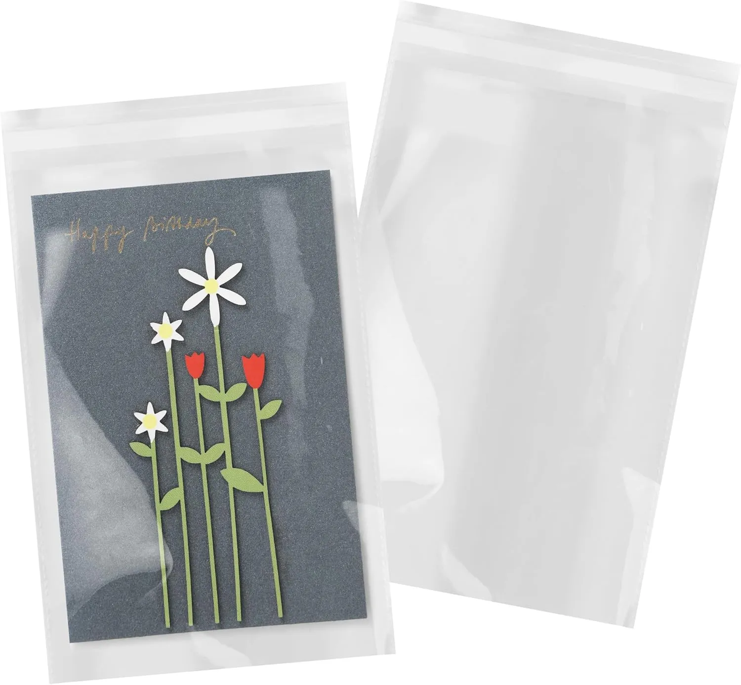 iMailer - 500 Pack - 6" x 9" Cellophane Bags Self Sealing - Resealable Clear Poly Cello Bags for A7 A8 A9 Cards & Envelopes, Bakery, Cookies, Treats