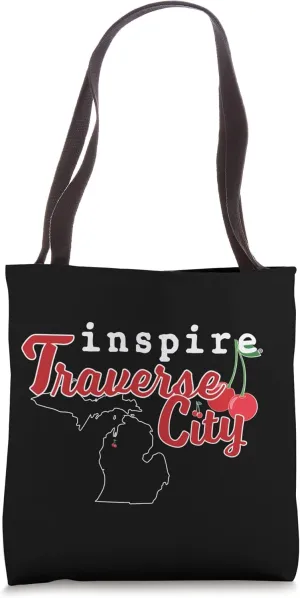 inspire Traverse City Michigan Travel Destination Tote Bag
