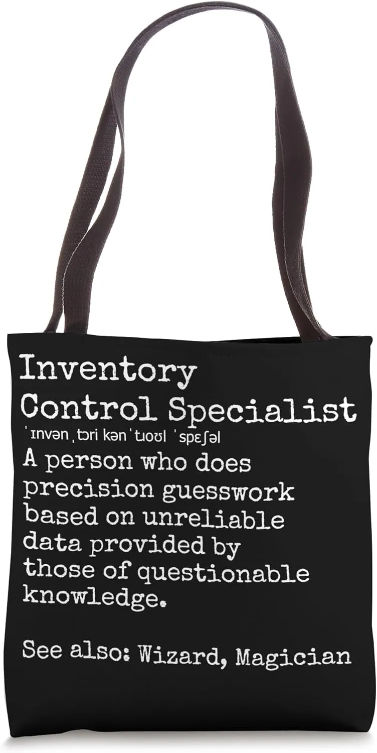 Inventory Control Specialist Tote Bag