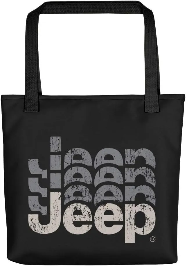 Jeep Repeating Logo Premium Tote Bag