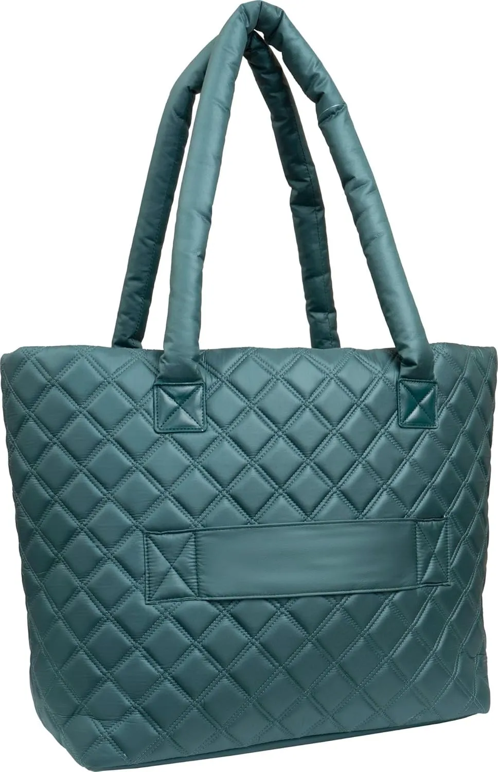 Joan & David 21 Inch Diamond Quilted Puffer Nylon Travel Workbook Tote (Spruce)