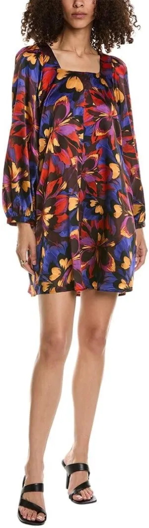 Johnny Was Womens Blooms Silk Mini Dress, Xs Multi-Colored