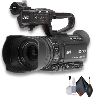 JVC GY-HM250 UHD 4K Streaming Camcorder with Built-in Lower-Thirds Graphics - Starter Bundle