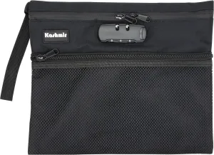 Kashmir Travel Bag 11" Large Money Bag with Combination Lock Water Resistant Bag Pouch for Storage - (1 Slim bag)