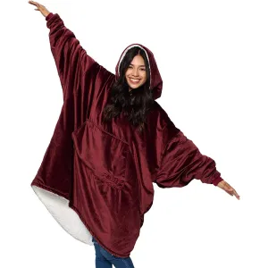 Keep yourself warm and cozy with this giant oversized wearable blanket